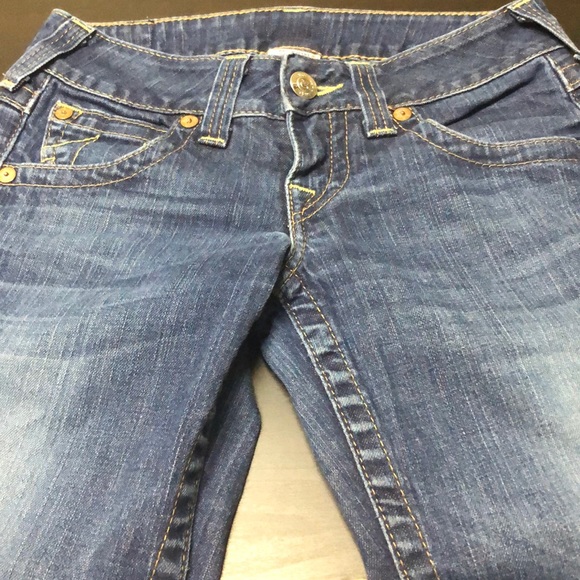 True Religion World Tour Woman Billy 25 Dark Wash - Picture 7 of 7